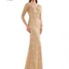 Marsoni By Colors MV1117 Elbow Sleeve Lace MOB Gown