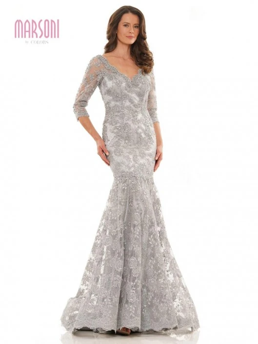 Marsoni By Colors MV1178 Beaded Lace Mermaid Gown 3 Marsoni By Colors MV1178 Beaded Lace Mermaid Gown