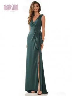 Marsoni By Colors MV1227 Ruffle Accent Mothers Gown