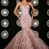 Portia & Scarlett Portia And Scarlett PS23047 Sparkling Mermaid Gown With Feathers -Outlet Prom Dresses Store PS23047 Portia and Scarlett Prom Dress S23 470x705