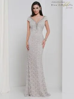 Rina Di Montella RD2656 Lace V Back Mother Of The Bride Dress