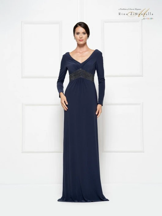 Rina Di Montella RD2691 Cowl Back Mother Of Bride Dress 3 Rina Di Montella RD2691 Cowl Back Mother Of Bride Dress