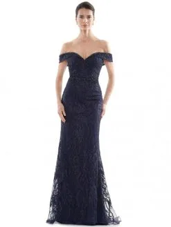 Rina Di Montella RD2713 Off Shoulder Embroidered Gown
