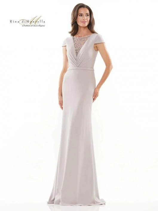 Rina Di Montella RD2729 Cap Sleeve Mother Of Bride Gown 3 Rina Di Montella RD2729 Cap Sleeve Mother Of Bride Gown