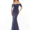 Rina Di Montella RD2736 Sequin Lace Off Shoulder Gown 1 Rina Di Montella RD2736 Sequin Lace Off Shoulder Gown -Outlet Prom Dresses Store RD2736 Rina Di Montella Mother of Bride Gown S22 529x705