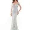 Rina Di Montella RD2739 Embroidered Off Shoulder Gown