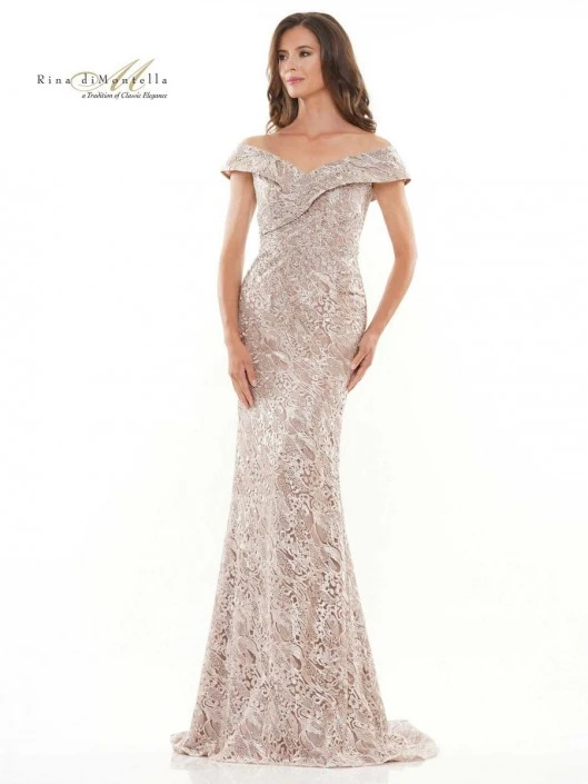 Rina Di Montella RD2740 Flattering Off Shoulder Gown 3 Rina Di Montella RD2740 Flattering Off Shoulder Gown