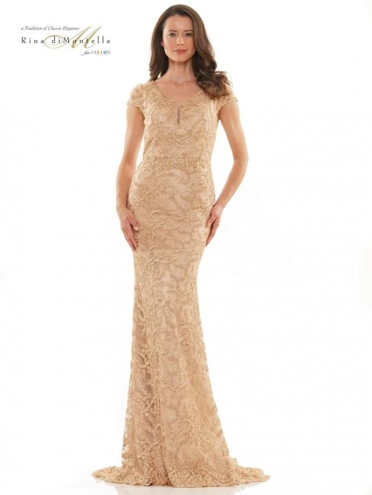 Rina Di Montella RD2803 Beaded Lace Mothers Gown 3 Rina Di Montella RD2803 Beaded Lace Mothers Gown