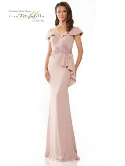 Rina Di Montella RD2821 Off Shoulder Mother Of Bride Gown