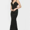 Faviana S10817 Sequin Fit And Flare Prom Dress