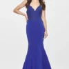 Faviana S10821 Lace Up Back Mermaid Prom Dress