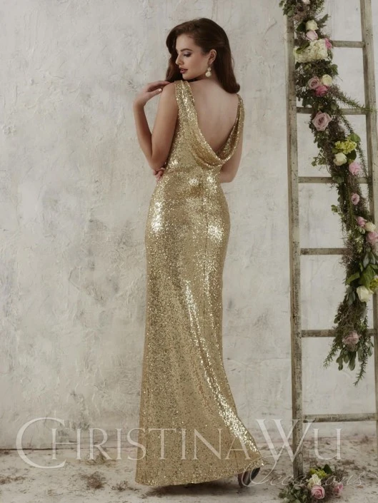 Christina Wu Celebration Christina Wu Occasions 22704 Sequin Bridesmaid Gown 4 Christina Wu Celebration Christina Wu Occasions 22704 Sequin Bridesmaid Gown - Image 2