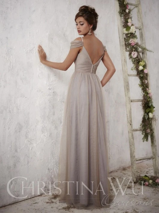Christina Wu Celebration Size 24 Taupe Christina Wu Occasions 22709 Bridesmaid Gown 4 Christina Wu Celebration Size 24 Taupe Christina Wu Occasions 22709 Bridesmaid Gown - Image 2