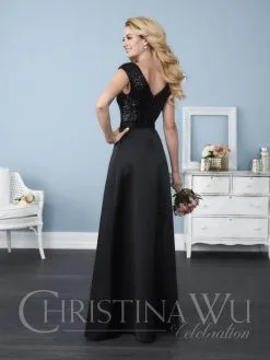 Christina Wu Celebration Size 8 Black Christina Wu 22774 Removable Skirt Bridesmaid Dress 6 Christina Wu Celebration Size 8 Black Christina Wu 22774 Removable Skirt Bridesmaid Dress -Outlet Prom Dresses Store S17 CWC 22774 02 529x705