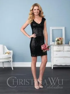 Christina Wu Celebration Size 8 Black Christina Wu 22774 Removable Skirt Bridesmaid Dress 7 Christina Wu Celebration Size 8 Black Christina Wu 22774 Removable Skirt Bridesmaid Dress -Outlet Prom Dresses Store S17 CWC 22774 03 529x705