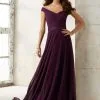 Morilee Madeline Gardner Morilee 21523 Off Shoulder Bridesmaid Dress -Outlet Prom Dresses Store S17 MLB 21523 05 494x705