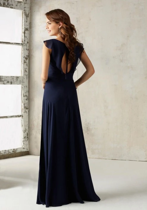 Morilee Madeline Gardner Morilee 21527 Ruffle Cap Sleeve Bridesmaid Dress 4 Morilee Madeline Gardner Morilee 21527 Ruffle Cap Sleeve Bridesmaid Dress - Image 2