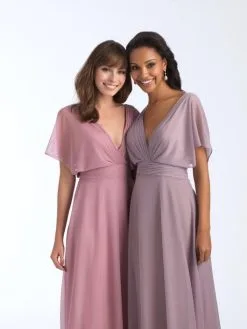 Allure Bridals Size 16 Mauve Allure 1562 Draped Sleeve Chiffon Bridesmaid Dress -Outlet Prom Dresses Store S18 AB 1562 05 529x705