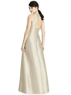 Alfred Sung D746 Diamond Cutout Back Bridesmaid Dress 5 Alfred Sung D746 Diamond Cutout Back Bridesmaid Dress -Outlet Prom Dresses Store S18 DAS D746 02 529x705