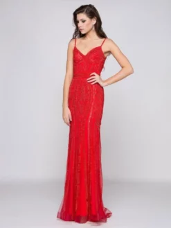 Glow By Colors Dress Glow By Colors G664 Fitted Beaded Gown -Outlet Prom Dresses Store S18 GL G664 03 529x705