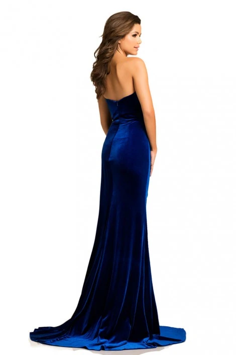 Johnathan Kayne 8087 Strapless Stretch Velvet Gown 4 Johnathan Kayne 8087 Strapless Stretch Velvet Gown - Image 2