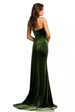 Johnathan Kayne 8087 Strapless Stretch Velvet Gown 10 Johnathan Kayne 8087 Strapless Stretch Velvet Gown -Outlet Prom Dresses Store S18 JK 8087 04 470x705
