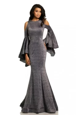 Johnathan Kayne 8111 Cold Shoulder Glitter Knit Gown 11 Johnathan Kayne 8111 Cold Shoulder Glitter Knit Gown -Outlet Prom Dresses Store S18 JK 8111 05 470x705
