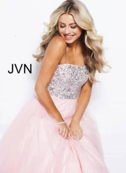 Jovani JVN Prom JVN52131 Beaded Bodice Gown -Outlet Prom Dresses Store S18 JVN JVN52131 04 513x705