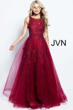 Jovani JVN Prom JVN59046 Sheer Embellished Gown 8 Jovani JVN Prom JVN59046 Sheer Embellished Gown -Outlet Prom Dresses Store S18 JVN JVN59046 03 470x705