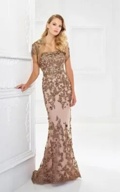 Montage By Mon Cheri 118961 Lace MOB With 3D Flowers -Outlet Prom Dresses Store S18 MG 118961 03 441x705