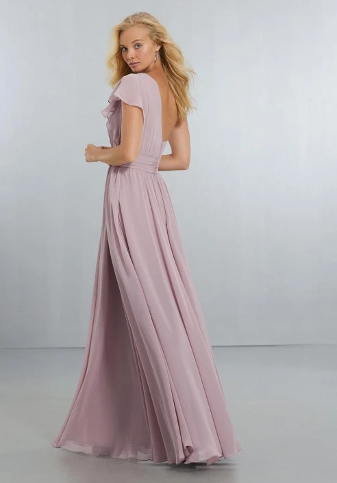 Morilee Madeline Gardner Morilee 21554 One Shoulder Flounce Bridesmaid Dress 4 Morilee Madeline Gardner Morilee 21554 One Shoulder Flounce Bridesmaid Dress - Image 2