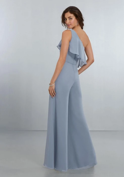 Morilee Madeline Gardner Morilee 21574 One Shoulder Bridesmaid Jumpsuit 4 Morilee Madeline Gardner Morilee 21574 One Shoulder Bridesmaid Jumpsuit - Image 2