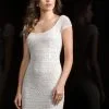 Scala 48825 Short Sleeve Beaded Cocktail Dress -Outlet Prom Dresses Store S18 SCL 48825 03 500x705
