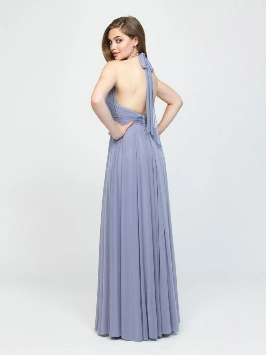 Allure Bridals Size 14 Wisteria Allure 1616 Tie Back Halter Bridesmaid Dress 4 Allure Bridals Size 14 Wisteria Allure 1616 Tie Back Halter Bridesmaid Dress - Image 2
