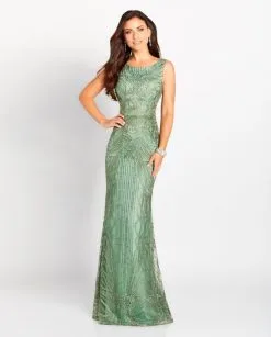 Cameron Blake By Mon Cheri Cameron Blake 119644 Lace Gown With Optional Short Sleeves -Outlet Prom Dresses Store S19 CB 119644 03 540x672