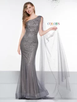Colors Dress 2058 One Shoulder Prom Gown With Long Drape -Outlet Prom Dresses Store S19 CD 2058 03 529x705
