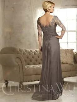 Christina Wu Elegance 17822 Flattering Mother Of The Bride Dress -Outlet Prom Dresses Store S19 CWE 17822 02 529x705