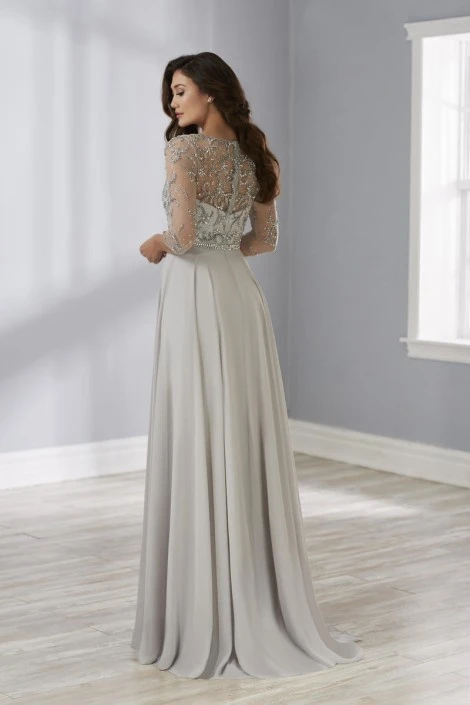 Christina Wu Elegance 17891 Sheer Sleeve Mother Of Bride Dress 4 Christina Wu Elegance 17891 Sheer Sleeve Mother Of Bride Dress - Image 2