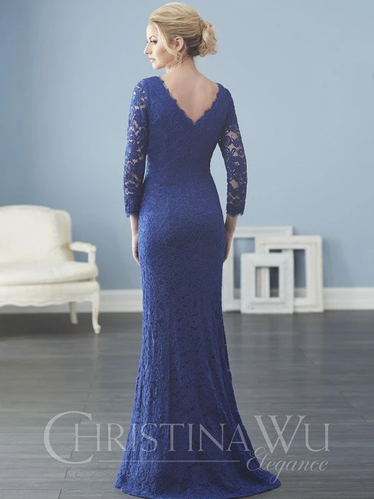 Size 16 Ivory Christina Wu Elegance 20234 Lace Mother Of Bride Dress 4 Size 16 Ivory Christina Wu Elegance 20234 Lace Mother Of Bride Dress - Image 2