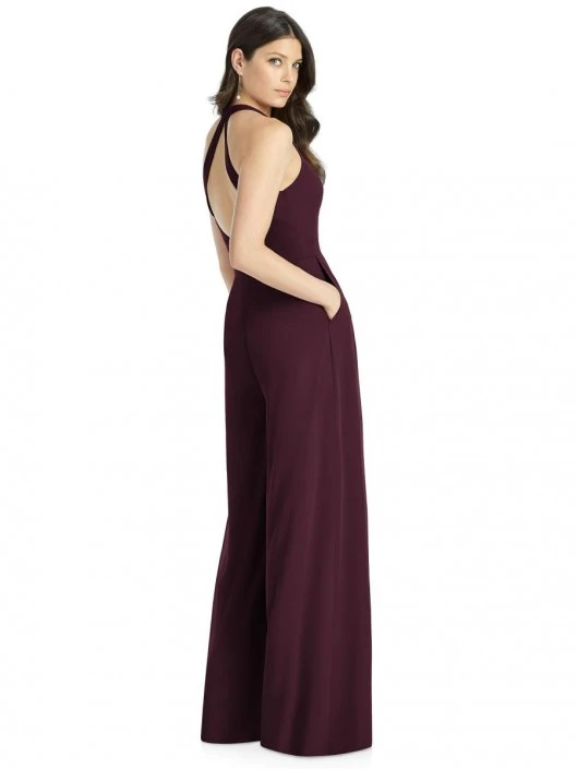 Dessy 3046 Lux Chiffon Bridesmaid Jumpsuit 4 Dessy 3046 Lux Chiffon Bridesmaid Jumpsuit - Image 2
