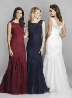 Dave And Johnny 1937W Lace Mermaid Plus Size Gown -Outlet Prom Dresses Store S19 DJ 1937W 04 514x705