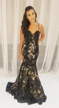 Dave And Johnny A6768 Amazing Mermaid Prom Gown -Outlet Prom Dresses Store S19 DJ A6768 03 389x705