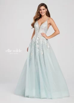 Ellie Wilde By Mon Cheri Ellie Wilde EW119010 Pastel Floral Prom Dress -Outlet Prom Dresses Store S19 EW EW119010 03 507x705