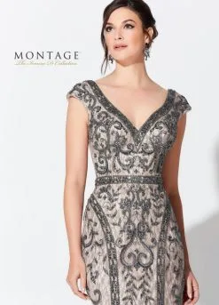 Ivonne D For Mon Cheri Ivonne D 119D42 Gorgeous Beaded Mother Of The Bride Dress -Outlet Prom Dresses Store S19 IDMC 119D42 04 507x705