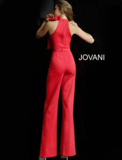 Jovani 63523 High Neck Prom Jumpsuit With Bow 5 Jovani 63523 High Neck Prom Jumpsuit With Bow -Outlet Prom Dresses Store S19 JV 63523 02 538x705