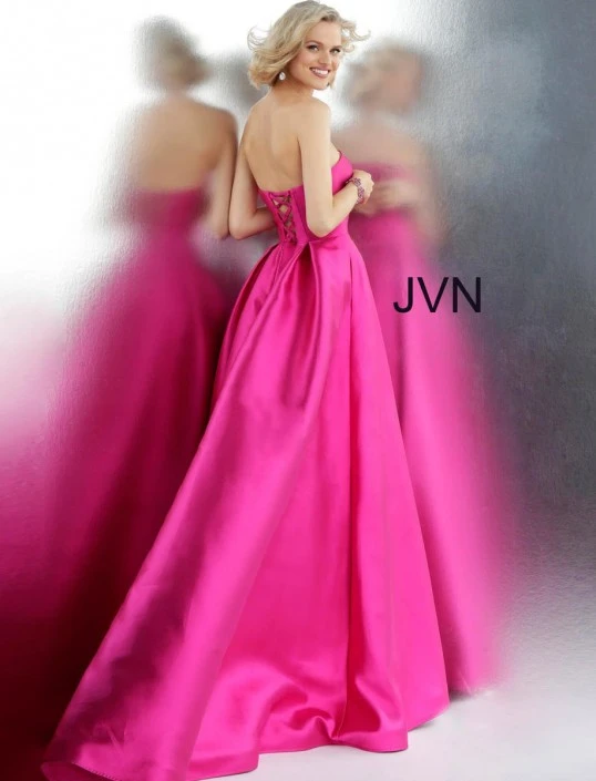 Jovani JVN Prom JVN62633 Lace Up Back Gown With Pockets 4 Jovani JVN Prom JVN62633 Lace Up Back Gown With Pockets - Image 2
