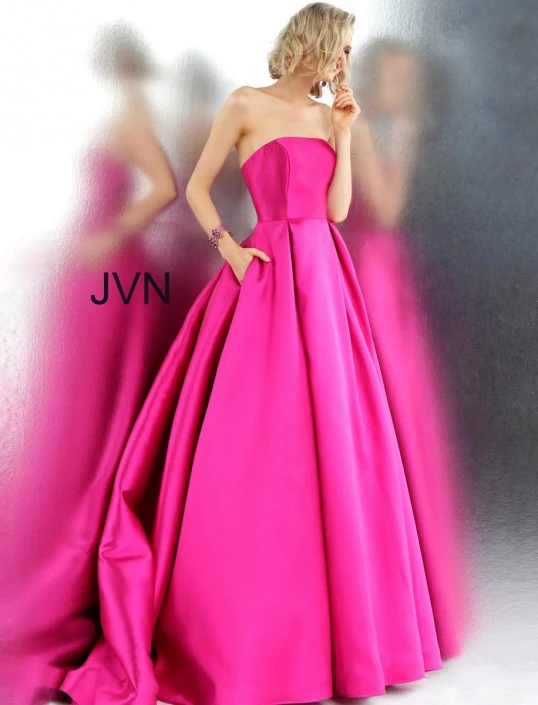 Jovani JVN Prom JVN62633 Lace Up Back Gown With Pockets 5 Jovani JVN Prom JVN62633 Lace Up Back Gown With Pockets - Image 3