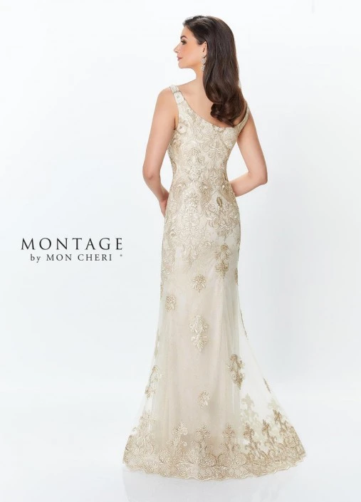 Montage By Mon Cheri Montage 119933 Beautiful Lace Gown With Optional Long Sleeves 4 Montage By Mon Cheri Montage 119933 Beautiful Lace Gown With Optional Long Sleeves - Image 2
