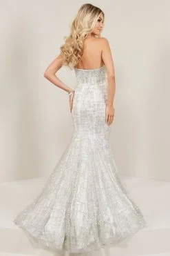 Tiffany Designs Tiffany 16339 Metallic Prom Dress With Detachable Overskirt -Outlet Prom Dresses Store S19 TD 16339 04 470x705