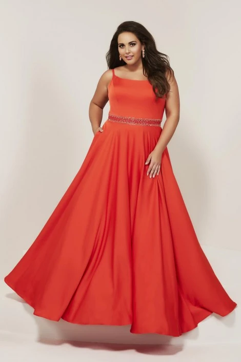 Tiffany Designs 16383 Plus Size Flowing Prom Dress 5 Tiffany Designs 16383 Plus Size Flowing Prom Dress - Image 3